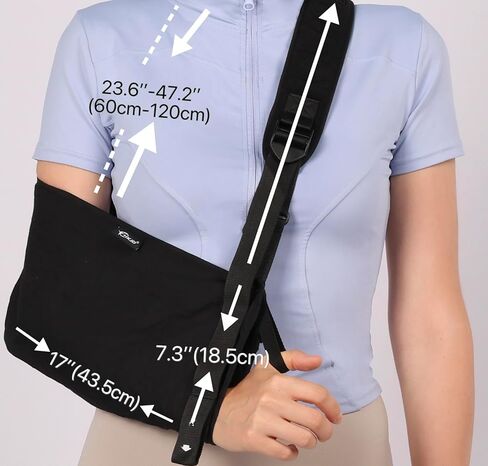 Arm Sling, Shoulder Sling for Left and Right Arm, Shoulder Sling for Torn Rotator Cuff & Wrist Injury, Rotator Cuff & Shoulder Immobilizer with Adjustable Padded, Men and Women, for Broken, in Saudi Arabia