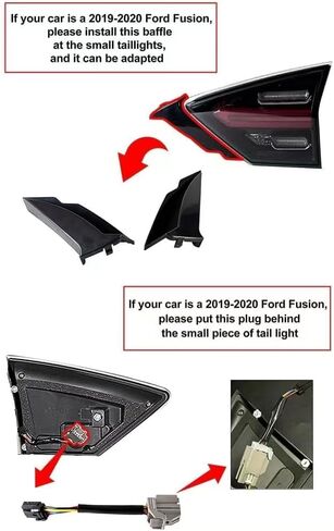 مصابيح خلفية LED من Inguinity Time لسيارة Ford Fusion 2013-2016 مع مجموعة مصابيح خلفية بمؤشر متسلسل لبدء التشغيل in Kuwait