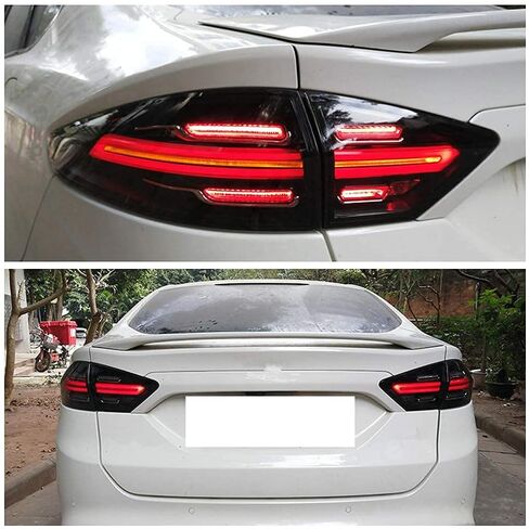 مصابيح خلفية LED من Inguinity Time لسيارة Ford Fusion 2013-2016 مع مجموعة مصابيح خلفية بمؤشر متسلسل لبدء التشغيل in Kuwait