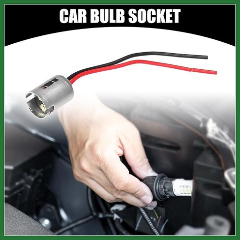 Motoforti 4 قطع Universal 1176 BA15D مقبس لمبة السيارة - مصباح LED تلقائي مصباح مقبس محول قابس سلك تمديد - معدن بلاستيكي فضي اللون يدوم طويلاً in Saudi Arabia