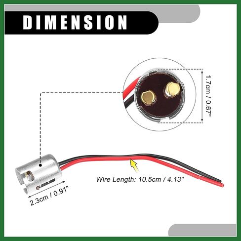 Motoforti 4 قطع Universal 1176 BA15D مقبس لمبة السيارة - مصباح LED تلقائي مصباح مقبس محول قابس سلك تمديد - معدن بلاستيكي فضي اللون يدوم طويلاً in Saudi Arabia