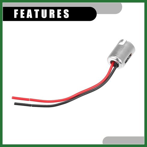 Motoforti 4 قطع Universal 1176 BA15D مقبس لمبة السيارة - مصباح LED تلقائي مصباح مقبس محول قابس سلك تمديد - معدن بلاستيكي فضي اللون يدوم طويلاً in Saudi Arabia