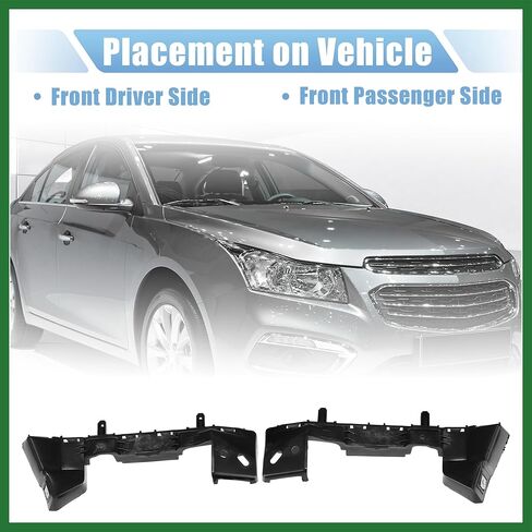 Motoforti 1 Pair Left Right Side Front Bumper Mounting Support Bracket No.84229330/84229332 for Chevrolet Cruze 2016-2019 Long-lasting in Saudi Arabia