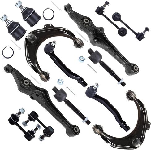 SCITOO 14pcs Front Suspension Kit Lower Upper Control Arm Inner Outer Tie Rod End Sway Bar Link Lower Ball Joint Fit 2001-2003 For Acura CL 1999-2003 For Acura TL 1998-2002 For Honda for Accord in Saudi Arabia