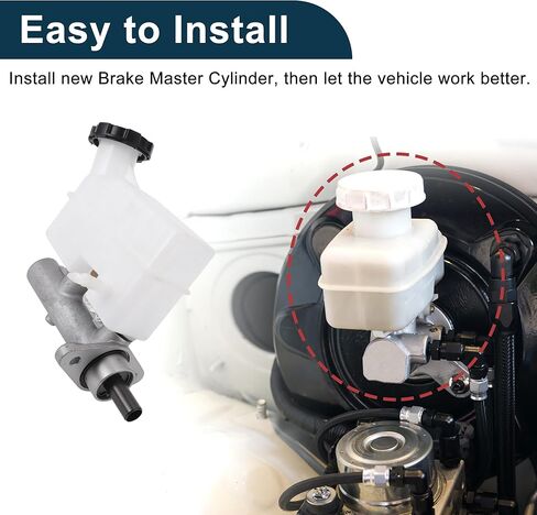 Brake Master Cylinder with Reservoir No.585102E100/58510-2E100 for Hyundai Tucson 2004-2012 Hydraulic Master Cylinder Aluminum Alloy,Plastic 1 Pc in Saudi Arabia