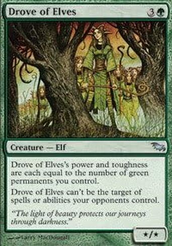 Magic The Gathering - Drove of Elves - Shadowmoor in Kuwait
