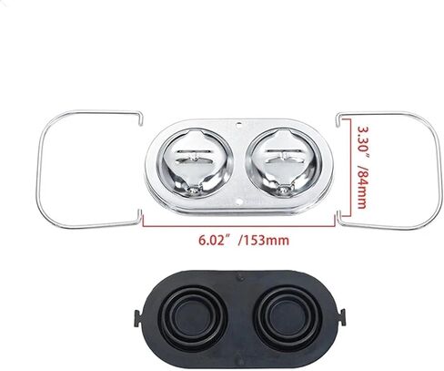 Fit for Chevrolet for Corvette 1967-1982 Car Chrome Steel Engine Brake Master Cylinder Cap Cover Auto Replacement Accessories Parts in Saudi Arabia