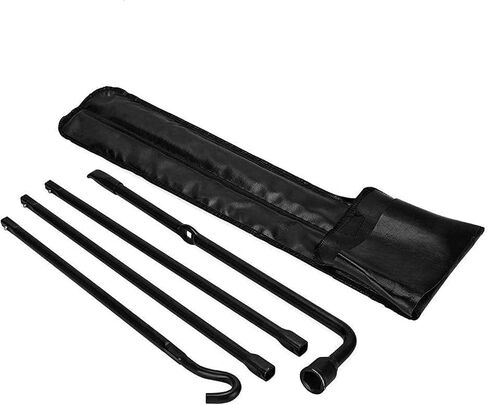 مجموعة أدوات الإطارات الاحتياطية لـ 2004-20014 Ford F-150 | مجموعة أدوات إزالة الإطارات شديدة التحمل مع أداة خفض الإطارات الاحتياطية ومفتاح ربط الصواميل وخطاف | متوافق مع شاحنات تويوتا ودودج | طقم استبدال الإطارات in Kuwait