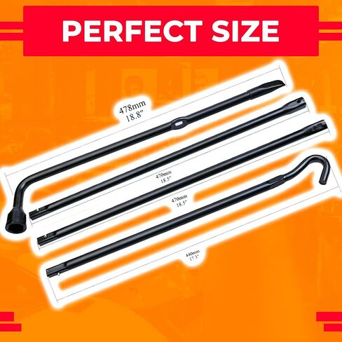 مجموعة أدوات الإطارات الاحتياطية لـ 2004-20014 Ford F-150 | مجموعة أدوات إزالة الإطارات شديدة التحمل مع أداة خفض الإطارات الاحتياطية ومفتاح ربط الصواميل وخطاف | متوافق مع شاحنات تويوتا ودودج | طقم استبدال الإطارات in Kuwait