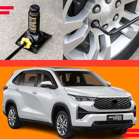 مجموعة أدوات الإطارات الاحتياطية لـ 2004-20014 Ford F-150 | مجموعة أدوات إزالة الإطارات شديدة التحمل مع أداة خفض الإطارات الاحتياطية ومفتاح ربط الصواميل وخطاف | متوافق مع شاحنات تويوتا ودودج | طقم استبدال الإطارات in Kuwait