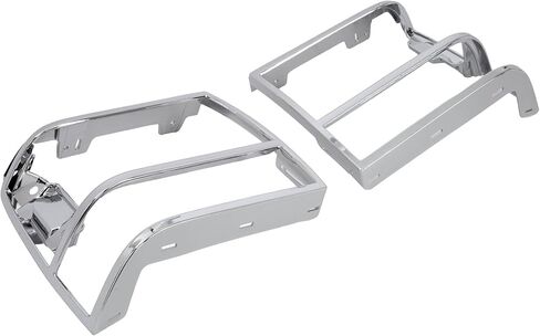 HECASA Headlight Bezel Pair Compatible with 1989-1994 Ford Explorer Ranger Bronco II Headlamp Door Set Housing Cover Trim Matte Black Right & Left Replacement for FO2513110 FO2512112 in Saudi Arabia