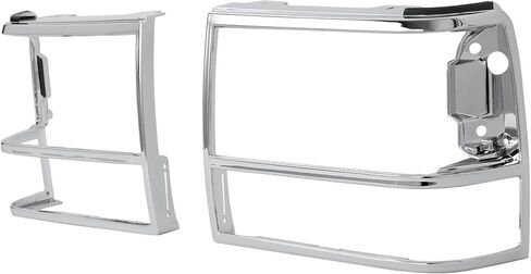 HECASA Headlight Bezel Pair Compatible with 1989-1994 Ford Explorer Ranger Bronco II Headlamp Door Set Housing Cover Trim Matte Black Right & Left Replacement for FO2513110 FO2512112 in Saudi Arabia