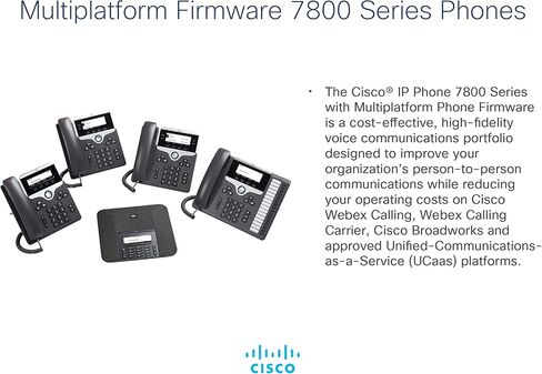 Cisco IP Phone 7811 with Multi-Platform Phone Firmware, 3.2-inch Grayscale Display, Class 1 PoE, Supports 1 Line (CP-7811-3PW-NA-K9=) (Renewed) in Saudi Arabia