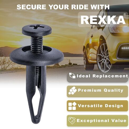 50 قطعة من غطاء الرادياتير من Rexka ومشابك التثبيت من نوع الدفع المتوافقة مع GM 20664092 Ford N804570S in Saudi Arabia
