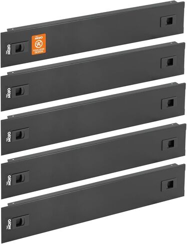 1U Blank Panel, Plastic Rack Blank Panel, Rack Mount Plate for 19 in Server Rack Enclosure or Network Cabinet, Toolless Mounting, Black(10 Pack) in Kuwait