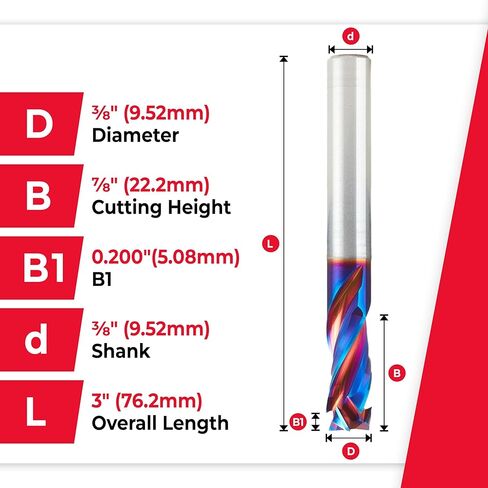 أداة Amana - 46011-K CNC من الكربيد الصلب Spektra Extreme Tool دوامة ضغط مطلية بالحياة in Saudi Arabia