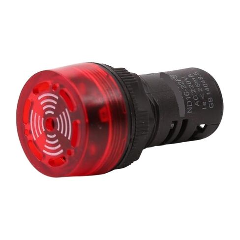 ND16-22FS 22mm AC220V Buzzer with LED, Intermittent Tone, Red Flashing(AC220V) in Saudi Arabia