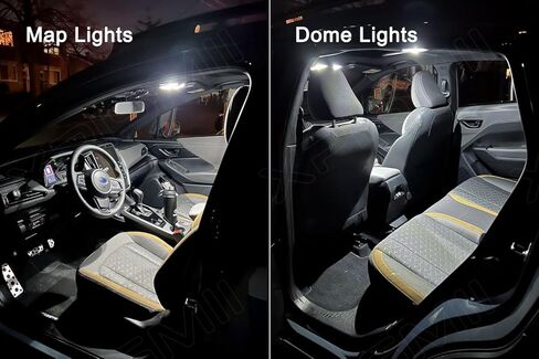 9 قطعة 6000K White Forester Interior LED Lights Kit استبدال حزمة لسوبارو فورستر 2003 2004 2005 2006 2007 2008 2009 2010 2011 2012 2013، مع مخطط التنسيب وأداة التثبيت in Kuwait