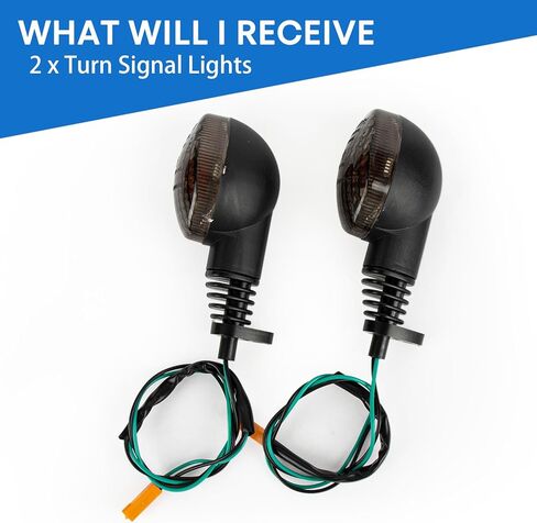 PSLER Motorcycle Front Rear Turn Signal Indicator Light Blinker for Ninja 250 250R EX250R 2008-2012,KLX250SF 2009-2011,KLX250S 2009-2014,VN650 Vulcan S 2015-2017 Accessories 12V in Saudi Arabia