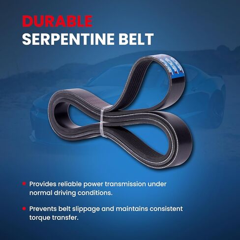حزام أفعواني MOCA EPDM متوافق مع 2010-2022 لسيارة Toyota 4Runner 4.0L، 2009-2014 لسيارة Toyota FJ Cruiser 4.0L V6 Gas DOHC مستنشق بشكل طبيعي in Kuwait