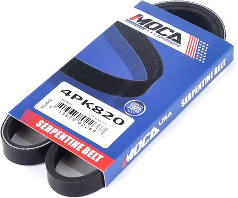 حزام أفعواني MOCA 4PK820 EPDM يناسب 1998-2000 لضاغط Honda Civic 1.6L و1997 لمولد Honda CR-V 2.0L و1992-1994 لتكييف الهواء سوزوكي Sidekick 1.6L؛ التوجيه اليدوي in Kuwait