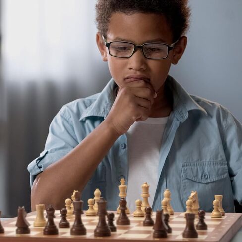 Husaria Professional Staunton Tournament رقم 6 مجموعة ألعاب الشطرنج الخشبية مع ملكتين إضافيتين وملوك 3.9 بوصة in Kuwait