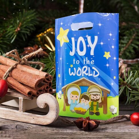 ceiba tree Nativity Goodie Bags, 25PCS Christmas Treat Bags Plastic Gift Bags for Sunday School, VBS, and Nativity Party Supplies in Saudi Arabia