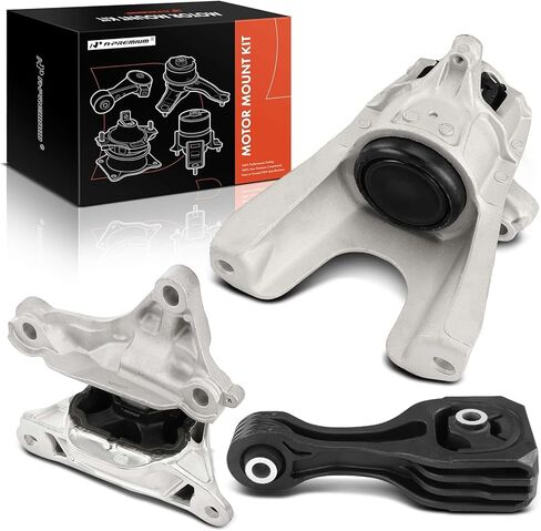 A-Premium 3PCS Engine Motor Mount Transmission Mount and Torque Strut Mount Set Compatible with Honda Civic 2018 2019 2020 L4 2.0L, Automatic Transmission, Replace# 50850TBAA81 50890TBAA82 in Saudi Arabia