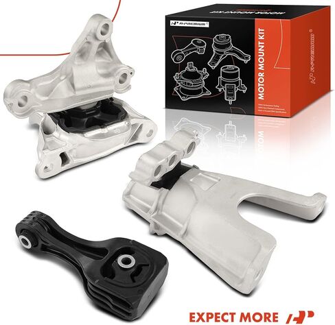 A-Premium 3PCS Engine Motor Mount Transmission Mount and Torque Strut Mount Set Compatible with Honda Civic 2018 2019 2020 L4 2.0L, Automatic Transmission, Replace# 50850TBAA81 50890TBAA82 in Saudi Arabia