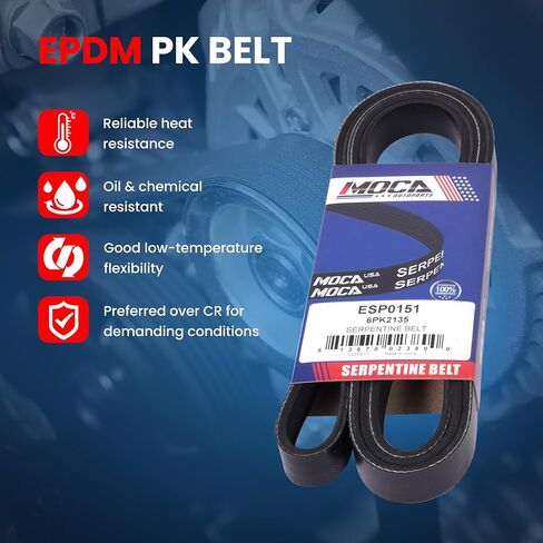 مجموعة شداد الحزام الأفعواني MOCA مناسبة لـ 06-08 لـ Honda Pilot 3.5L FWD، 10-11 لـ Pilot 3.5L المحرك الرئيسي، 08-10 لـ Accord 3.5L، 05-10 لـ Honda Odyssey 3.5L 3471CC V6 محرك الغاز الرئيسي in Kuwait
