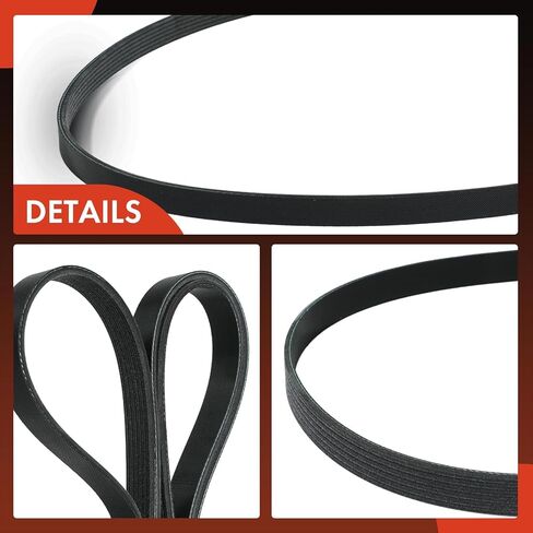 A-Premium Engine Serpentine Drive Belt Compatible with Ford, Kia, Hyundai, Chevrolet, GMC, Cadillac, Lexus, Mazda & Starcraft Bus Cars - F-250 Super Duty, Optima, Santa Fe, Camaro & More in Saudi Arabia