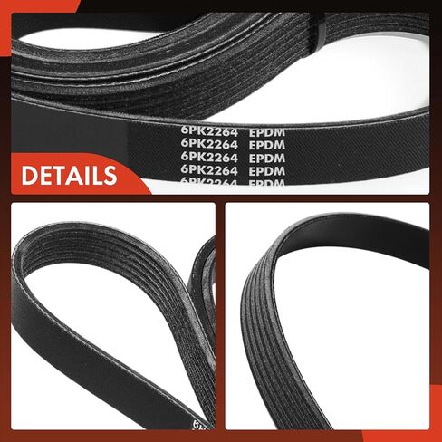 A-Premium Engine Serpentine Drive Belt Compatible with Dodge Sprinter 2500 2003-2005, Sprinter 3500 2003-2005 & Freightliner Sprinter 2500 2002-2005, Sprinter 3500 2002-2005, 2.7L in Saudi Arabia