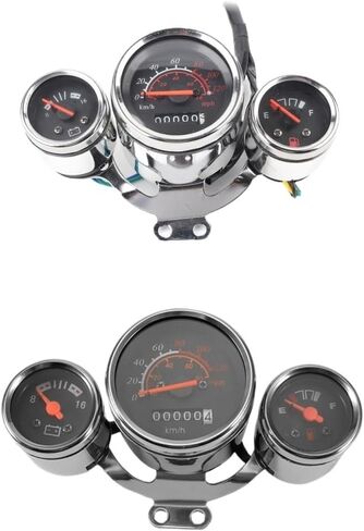 motorcycle mileometer Motorcycle Instrument Digital Tachometer Odometer Meter Gauge Kit Voltmeter Fuel Accessories Tools in Saudi Arabia