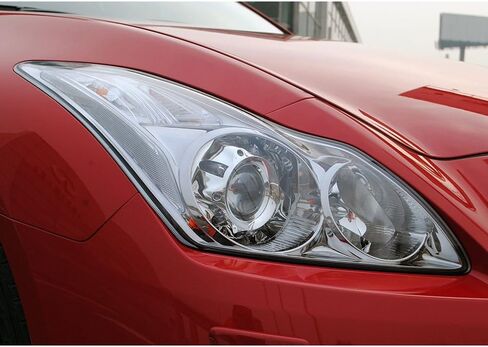 متوافق مع I-NFINITI G Series G37 G35 G25 2010-2015 غطاء زجاجي للمصابيح الأمامية - حافظة عدسات شفافة (يسار) in Saudi Arabia