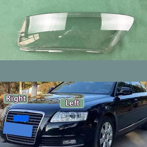 Transparent Headlamp Cover Compatible With A-udi A6 A6L C6 (2006-2011) - Plexiglass Lens Shell(Right) in Saudi Arabia
