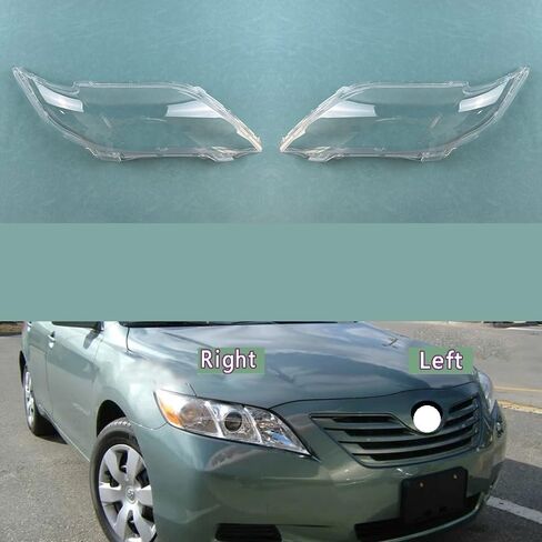 Compatible With Camry 2007-2009 Headlamp Cover Lens - Transparent Lamp Shade Headlight Shell Replacement, Plexiglass(A Piar) in Saudi Arabia