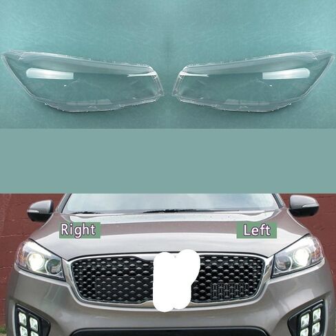 Compatible With K-ia Sorento 2015-2017 Headlight Cover - Transparent Lamp Shade Replacement Original Headlamp Shell - Plexiglass Design(2PCS A Piar) in Saudi Arabia