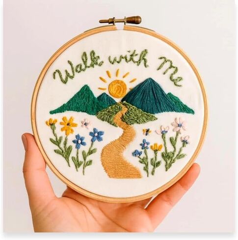 مجموعة تطريز Doodle Beads Walk with Me - موضوع الشباب 2025 LDS، حرفة الخياطة المسيحية DIY، مجموعة الخياطة القائمة على الإيمان للمراهقين والبالغين، هدية LDS للشابات، المعمودية والمبشرين in Kuwait