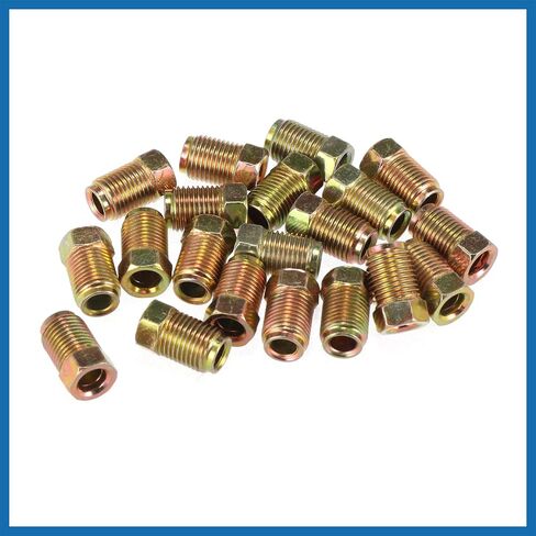 20 قطعة M10x1.0 تركيبات صامولة خط الفرامل لأنابيب خط الفرامل الفولاذية 3/16 بوصة لاستبدال منتج السيارة in Saudi Arabia