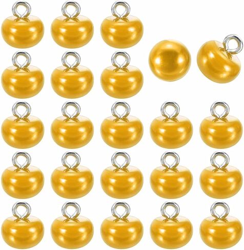 HARFINGTON 24pcs 16L Round Faux Pearl Buttons 10mm 3/8" Half Ball Dome Metal Shank Sewing Buttons Replacement DIY Small Button for Clothing Bridal Wedding Dress DIY Crafts, Light Pink in Saudi Arabia