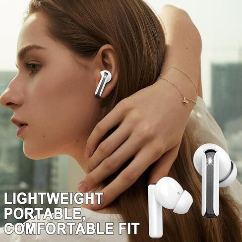 Wireless Earbuds, 2024 Bluetooth 5.3 Headphones HiFi (Modern, Dark Grey) in Saudi Arabia