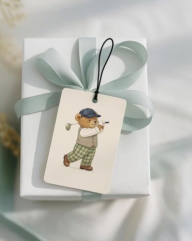 Funny Golf Bear Car Air Freshener 4 Pcs Coconut Scented, Golfing Car Accessories Mirror Decor for Women, Retro Golf Player Bear Hanging Air Freshener for Cars Closet Drawer Books in Saudi Arabia