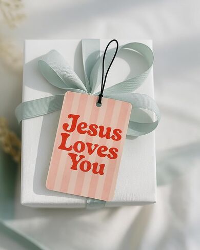Christian Faith Car Air Freshener 4 Pcs Coconut Scented, Christian Car Accessories Mirror Decor for Women, Retro Inspirational Religious Hanging Air Freshener for Cars Closet Drawer Books in Saudi Arabia