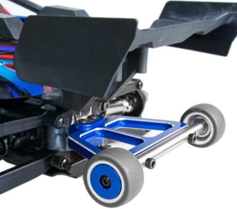 مجموعة قضبان العجلة المصنوعة من الألومنيوم لعجلة الوقوف لـ 1/16 Traxxas Mini XRT VXL-3s 108076-1 Mini Maxx BL-2s 107154-1 جزء ترقيات الشاحنة الوحشية (أزرق) in Kuwait
