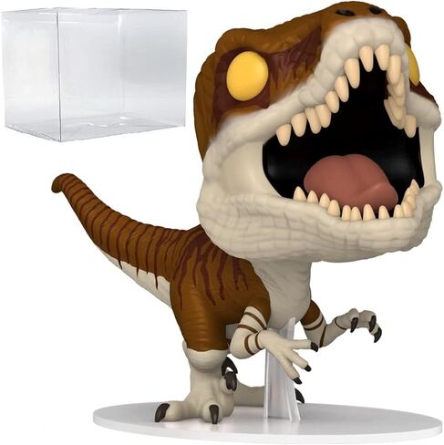 POP Jurassic World Dominion - Atrociraptor (Tiger) #1218 Specialty Series Funko Vinyl Figure (Bundled with Compatible Box Protector Case), Multicolor, 3.75 inches in Saudi Arabia