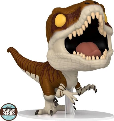 POP Jurassic World Dominion - Atrociraptor (Tiger) #1218 Specialty Series Funko Vinyl Figure (Bundled with Compatible Box Protector Case), Multicolor, 3.75 inches in Saudi Arabia