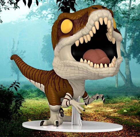 POP Jurassic World Dominion - Atrociraptor (Tiger) #1218 Specialty Series Funko Vinyl Figure (Bundled with Compatible Box Protector Case), Multicolor, 3.75 inches in Saudi Arabia