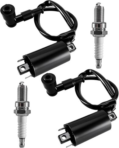 2 Set AM120732 Ignition Coil and Spark Plug Kit Fit for Kawasaki Mule 2510 3010 4000 4010 KAF 620 650 FD620D FD611V FD661D FD440V FD501D Replace 21121-2083 21121-2064 21121-2076 21121-2092 21121-0029 in Saudi Arabia