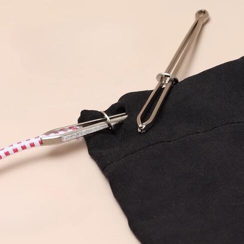2Sets Mini Sewing Drawstring Tools Easy Pull Band Tape Portable Thread Needle Cross Stitch Threader Elastic Clamp in Saudi Arabia
