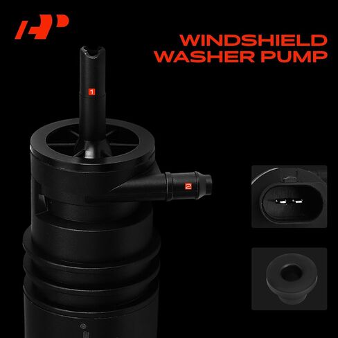 A-Premium Front Windshield Washer Pump Compatible with BMW 528i, 528i 535d 535i 550i xDrive, 535d, 535i, 535i GT, 550i, 550i GT, X3, 740i, 740Ld 740Li xDrive, 740Li, 750i in Saudi Arabia
